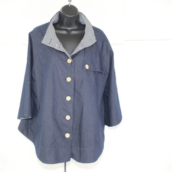 CHICO'S ladies Shaw  lightweight jacket size OS - Picture 1 of 7